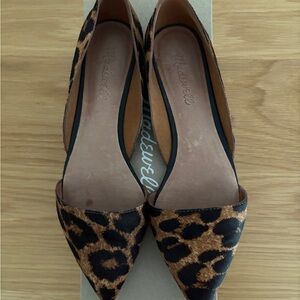 Madewell Brown and Black Leopard Flats
